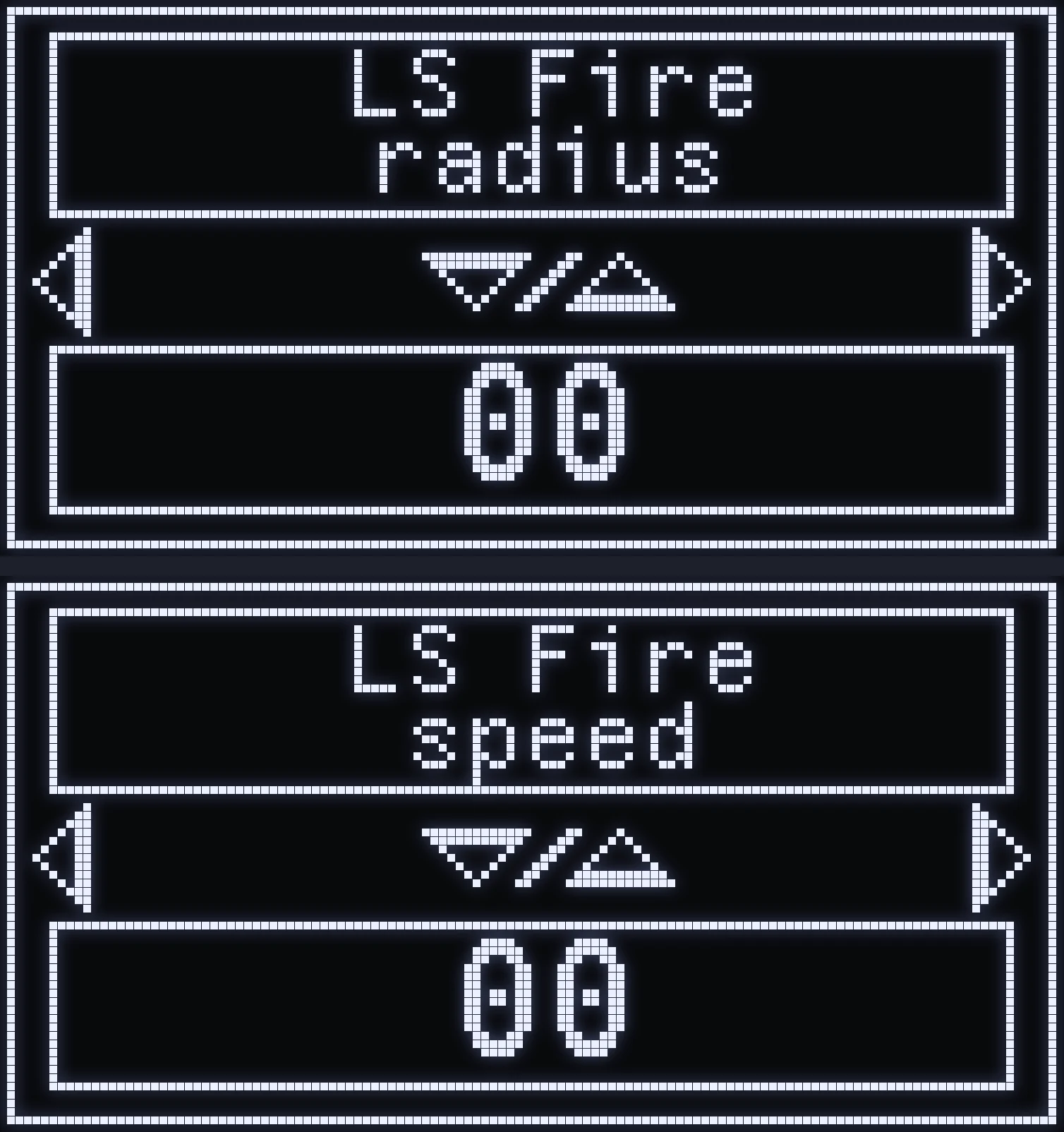 LS FIRE screen of the JELLY script on the Cronus Zen