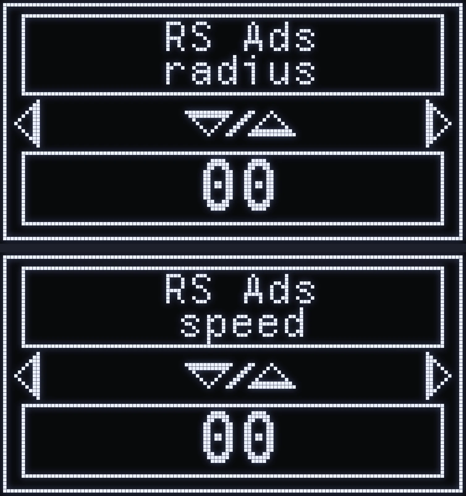 RS ADS screen of the JELLY script on the Cronus Zen