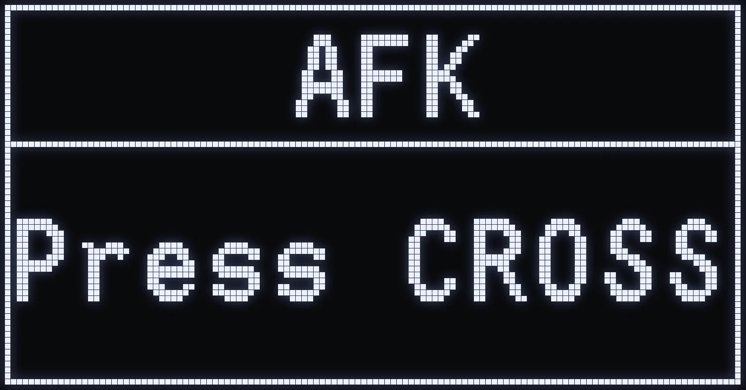AFK screen of the SERVAL script on the Cronus Zen
