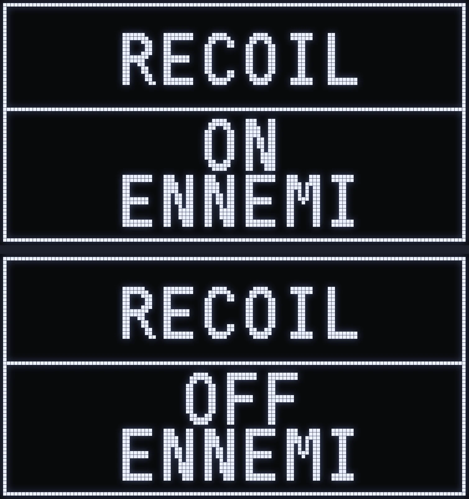 SPHINX script recoil ON / OFF ENNEMI screen on the Cronus Zen