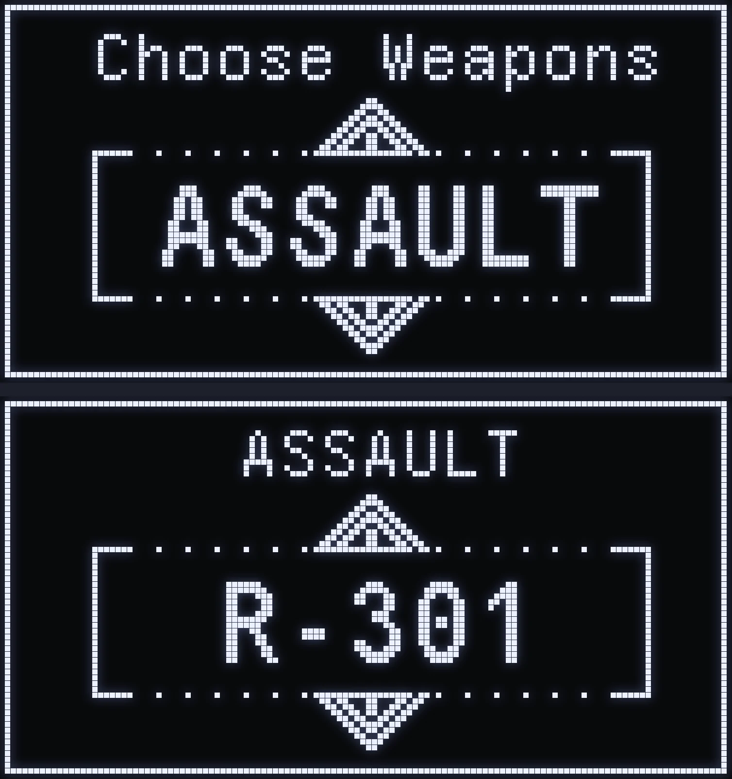 SPHINX script weapon selection screen on the Cronus Zen